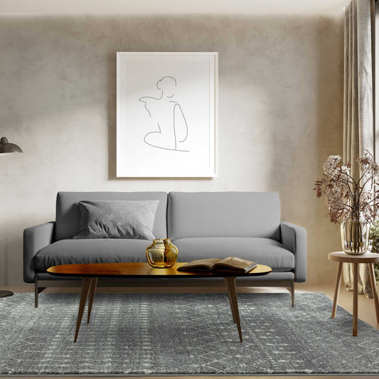 Nova Nomadic Boho Rugs NV34 in Grey