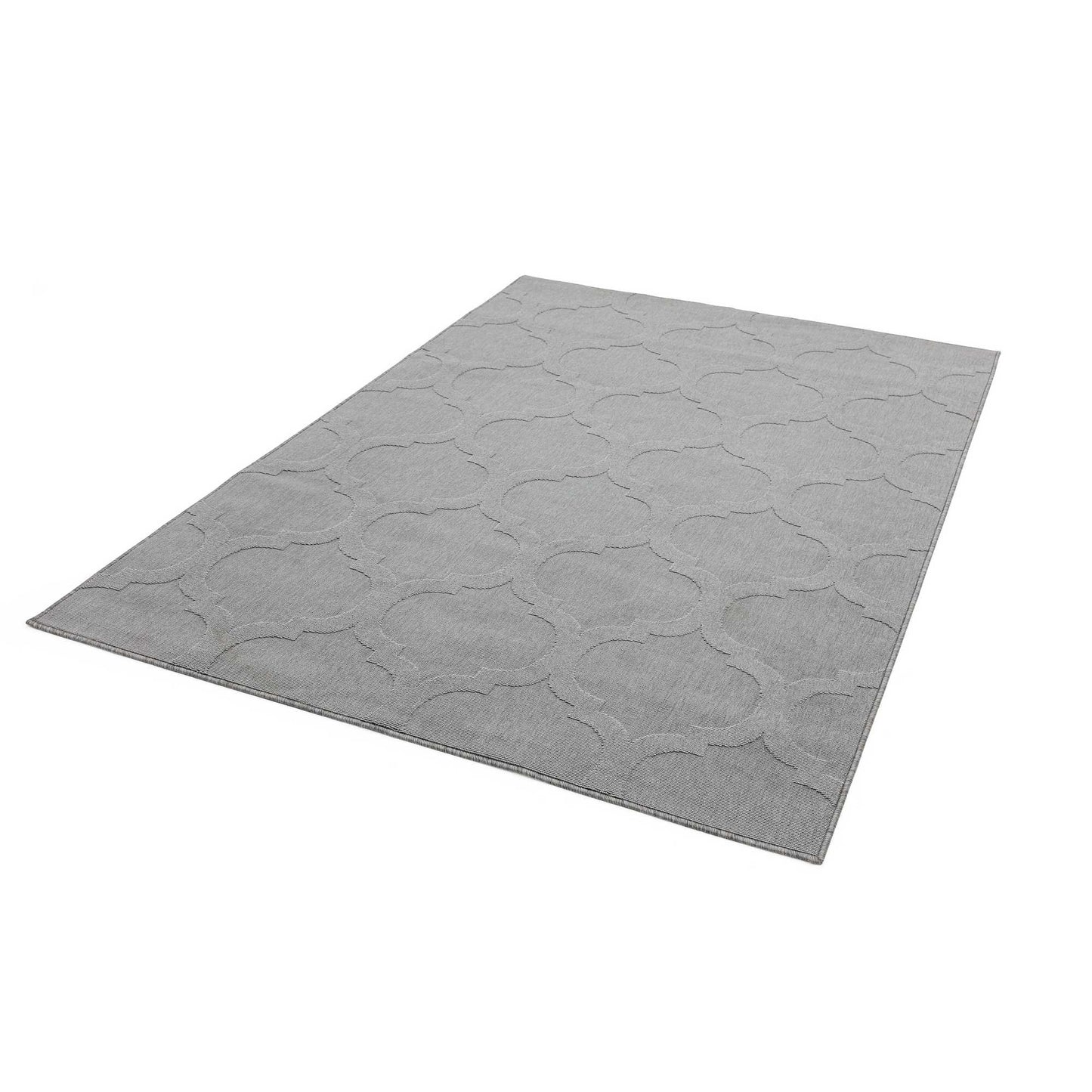Antibes Trellis Indoor Outdoor Rugs in AN01 Grey