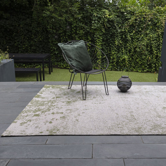 Dara Abstract Indoor Outdoor Rugs in Green