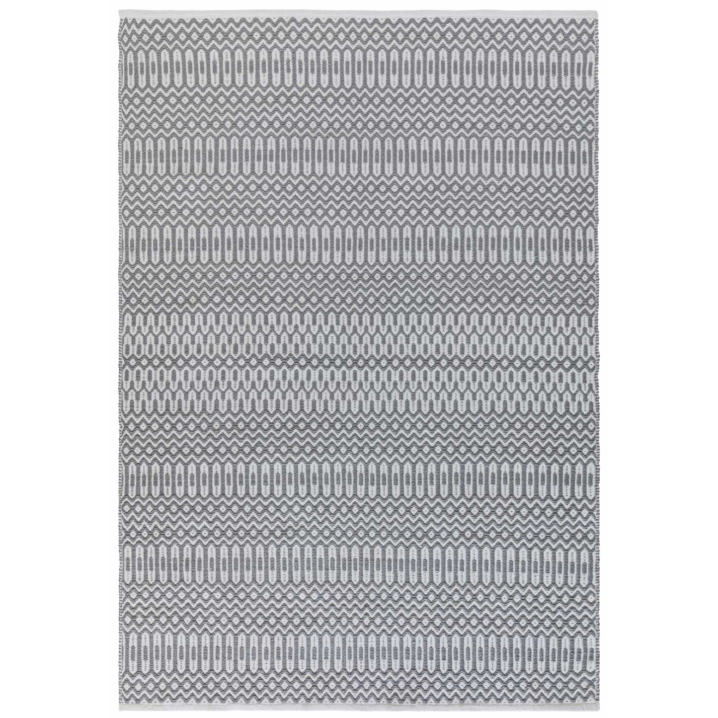 Halsey Geometric Indoor Outdoor Rugs in Grey