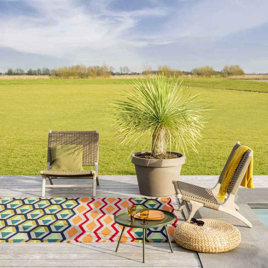 Habitat Cruz Indoor Outdoor Geometric Rugs in Multi 411803