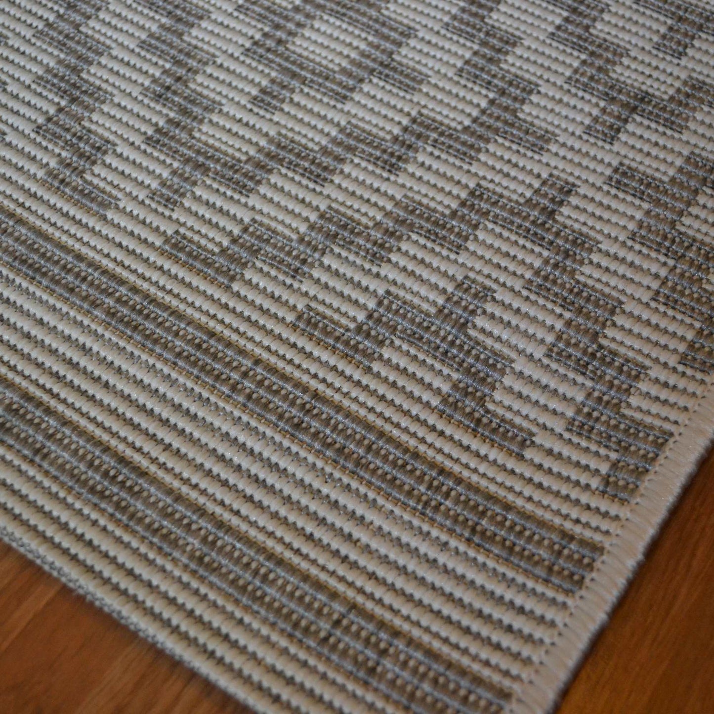 Patio PAT11 Diamond Indoor Outdoor Runner Rugs in Grey