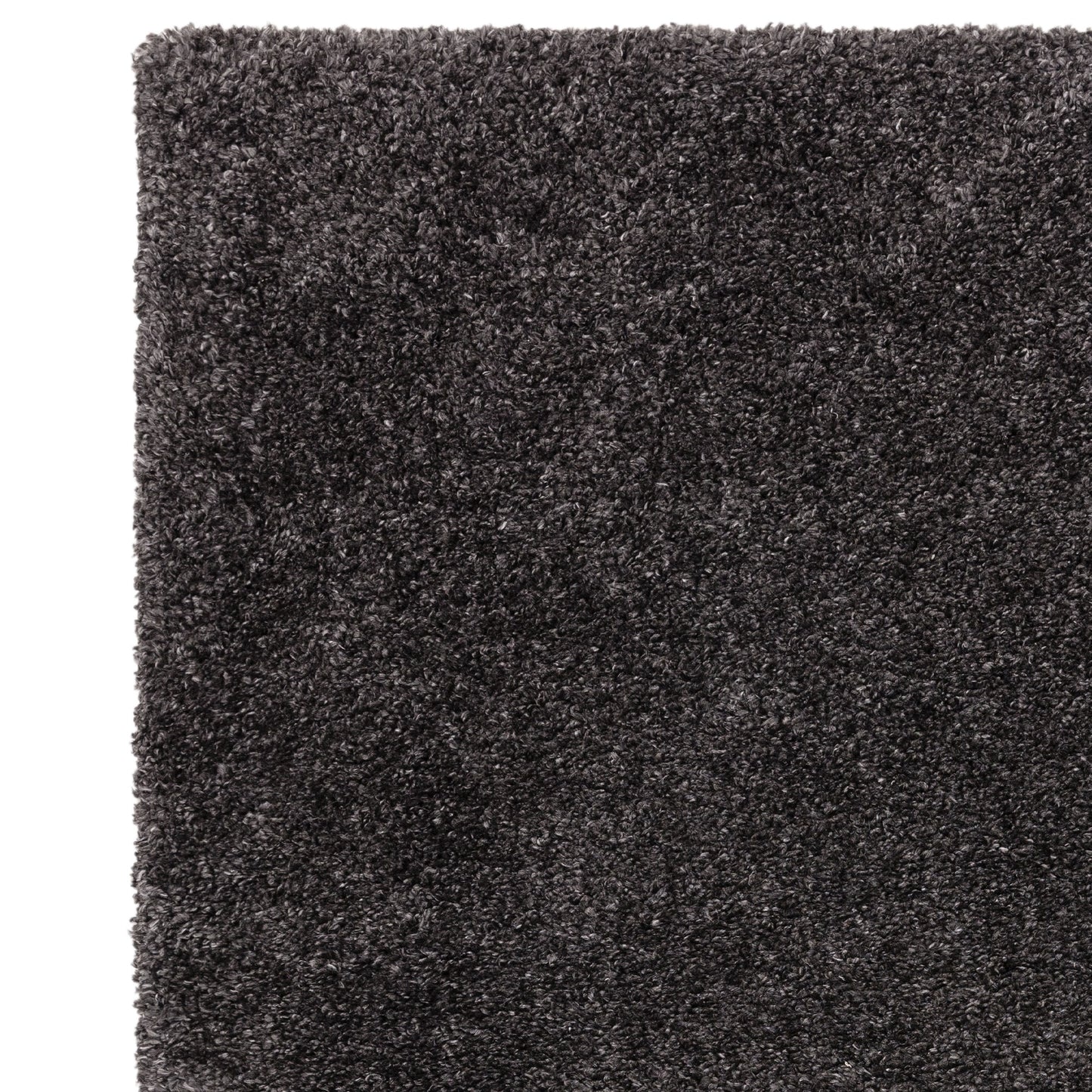 Ritchie Soft Plain Shaggy Rugs in Charcoal Grey