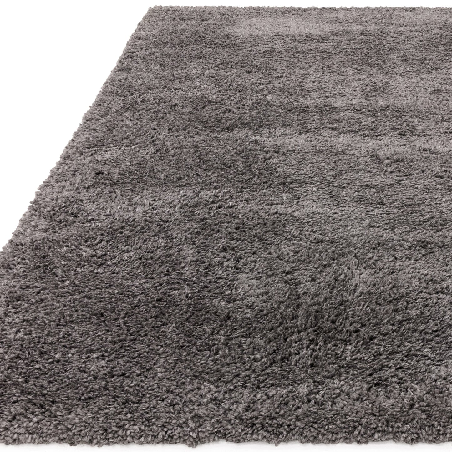 Ritchie Soft Plain Shaggy Rugs in Grey