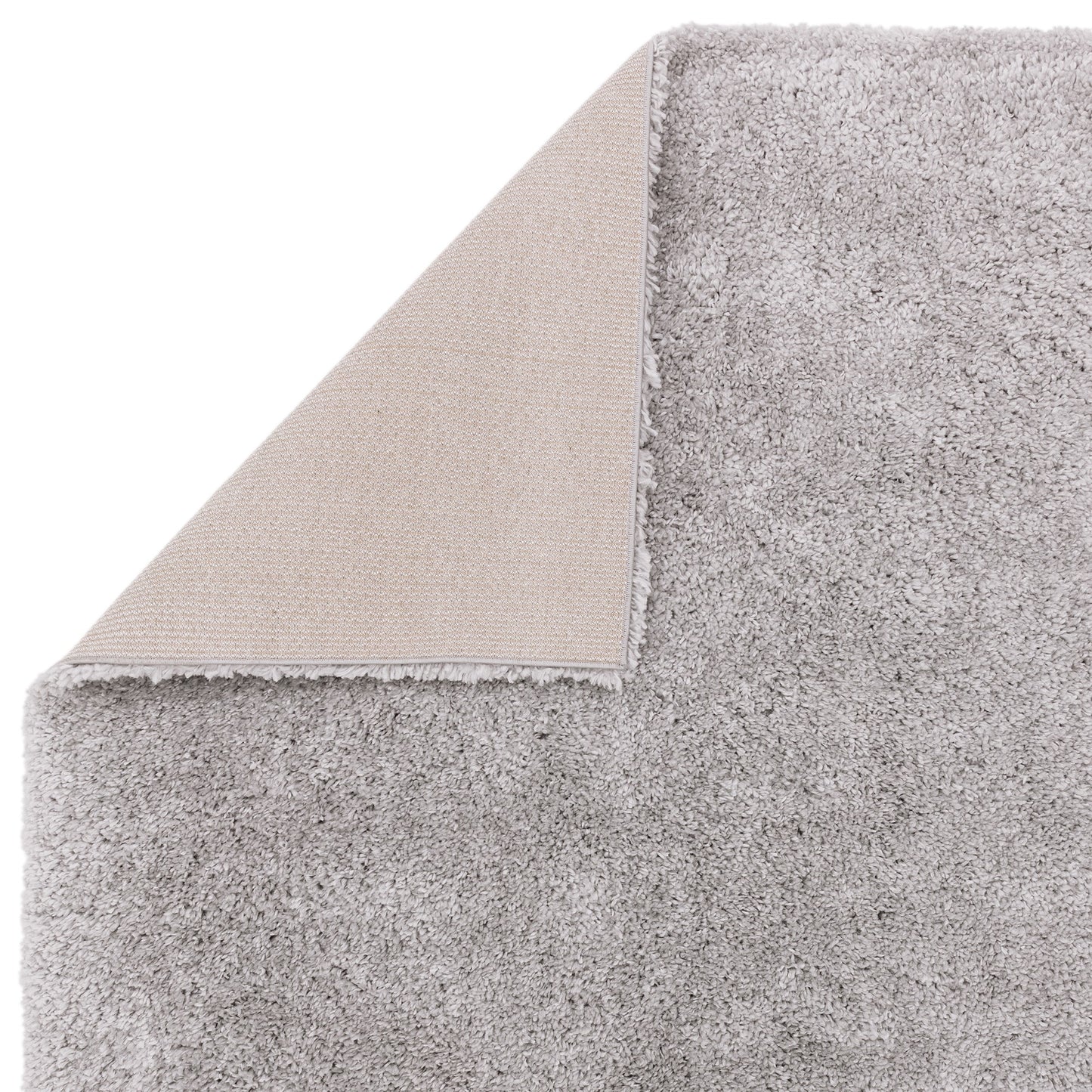 Ritchie Soft Plain Shaggy Rugs in Light Grey