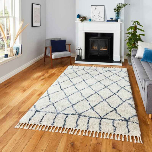 Aspen 1682 Boho Rugs in Ivory Grey