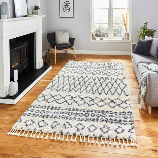 Aspen 1794 Boho Rugs in Ivory Grey