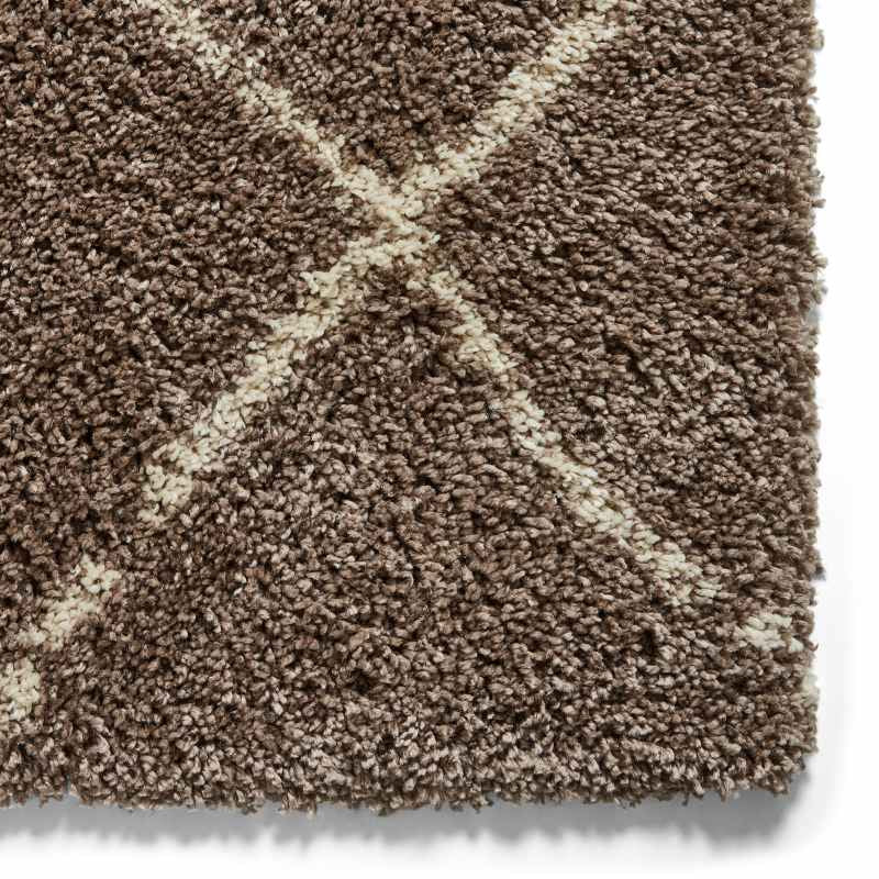 Scandi Berber G257 Shaggy Boho Rugs in Beige Cream