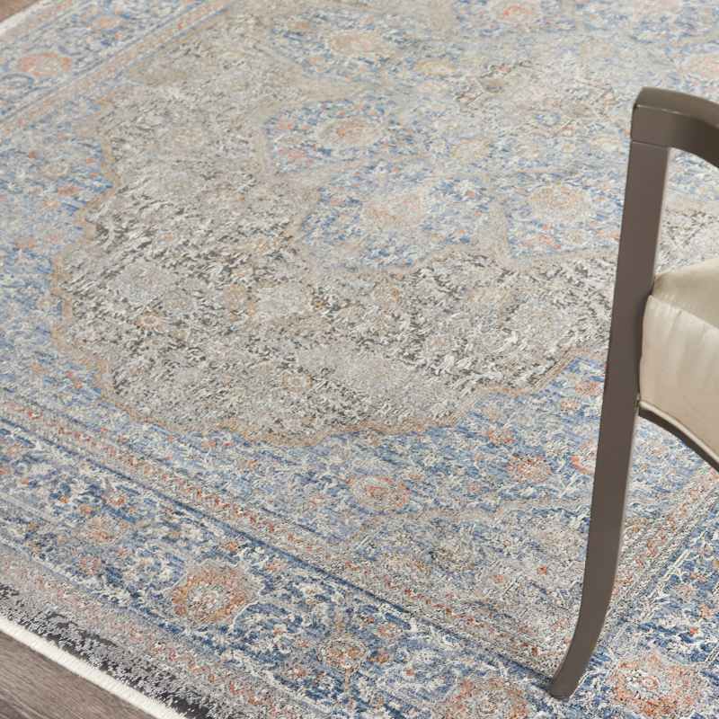 Starry Nights Traditional Medallion Rug STN07 in Blue