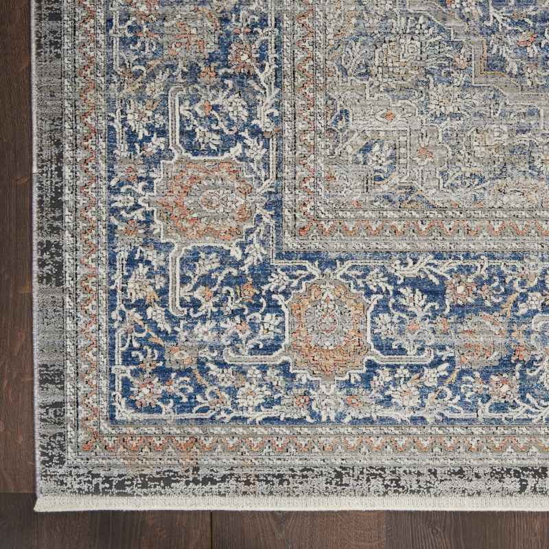 Starry Nights Traditional Medallion Rug STN07 in Blue