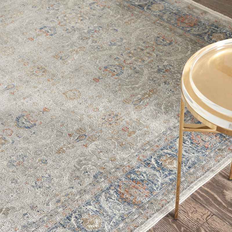 Starry Nights Traditional Medallion Rug STN08 in Grey