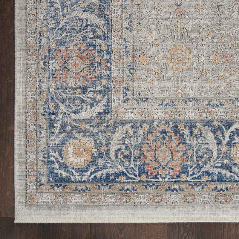 Starry Nights Traditional Medallion Rug STN08 in Grey