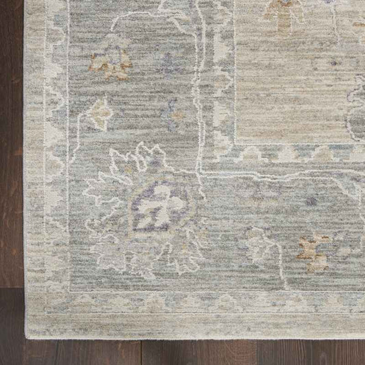Infinite Persian Runner Rugs IFT03 in Light Grey