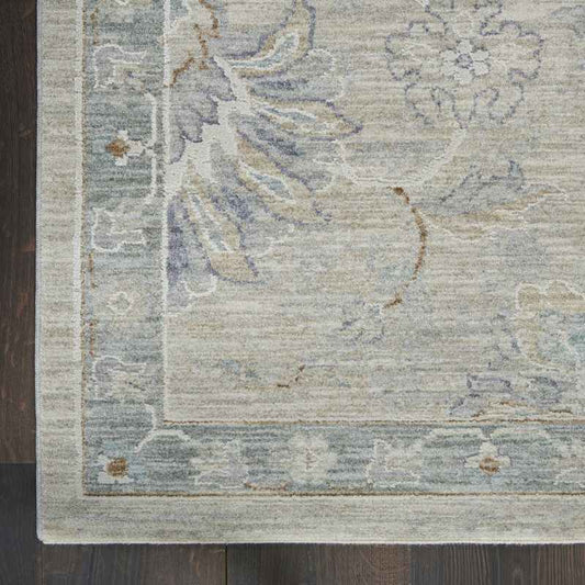 Infinite Persian Runner Rugs IFT04 in Light Grey