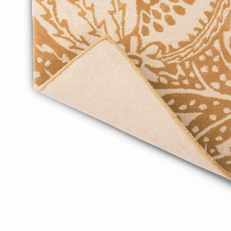 Cantaloupe 145206 Wool Rugs By Sanderson in Ochre Yellow