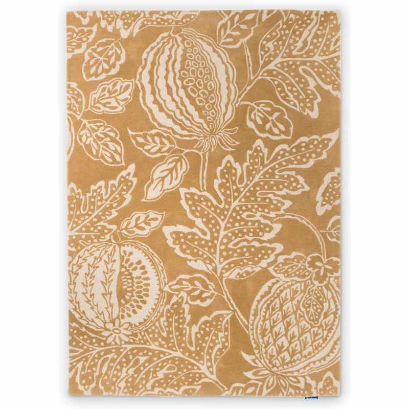 Cantaloupe 145206 Wool Rugs By Sanderson in Ochre Yellow