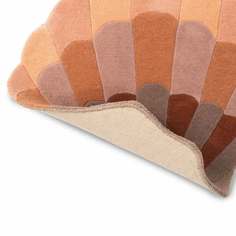 Shell Wool Kids Rugs 141302 in Powder By Brink and Campman