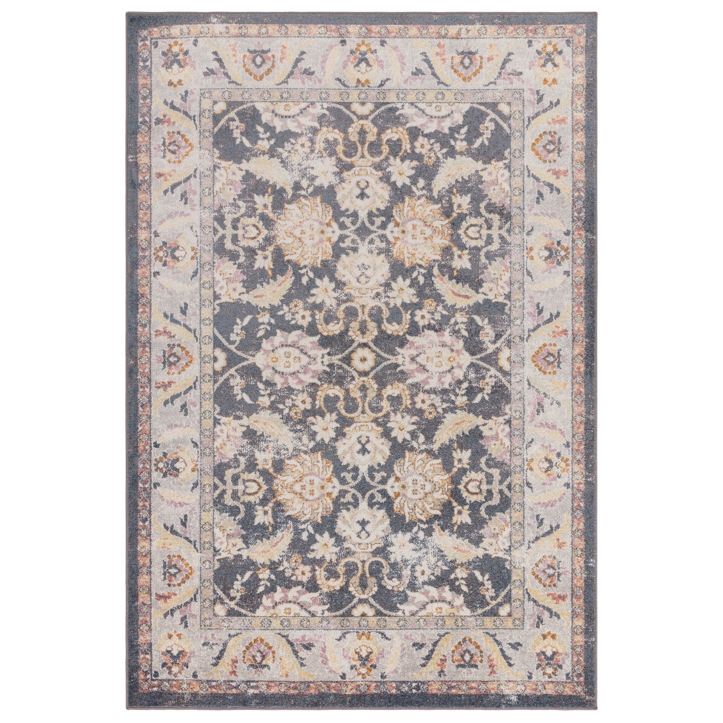 Flores Farah FR07 Traditional Persian Floral Rugs in Multi