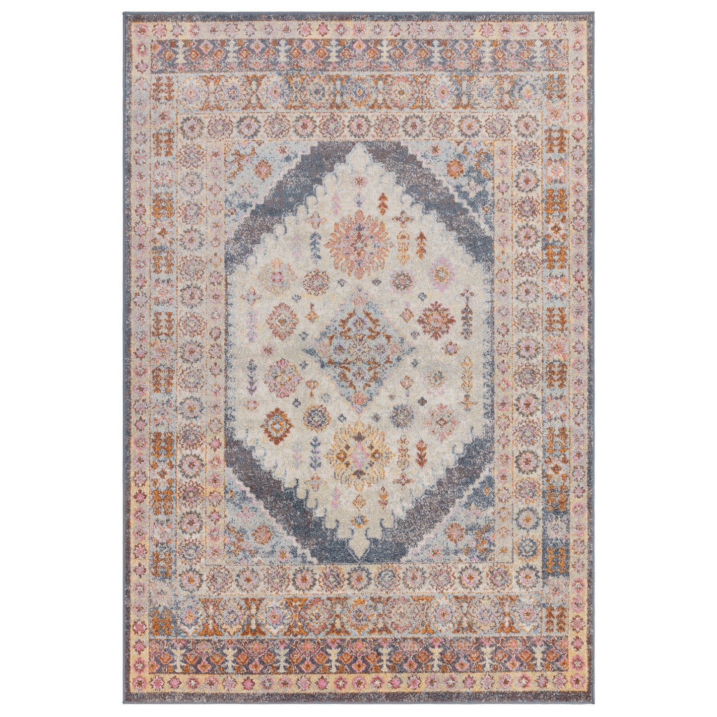 Flores Fiza FR06 Traditional Persian Medallion Rugs in Multi