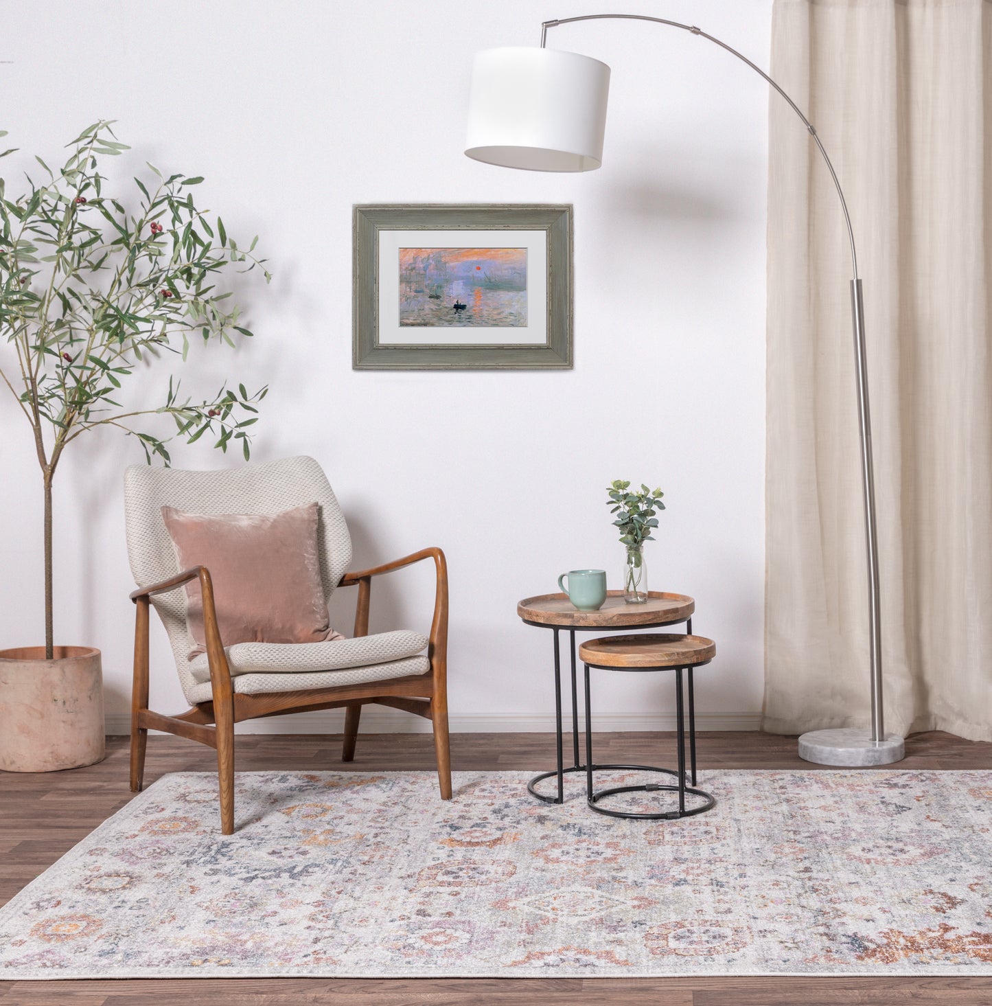 Flores Mina FR02 Traditional Persian Floral Rugs in Multi