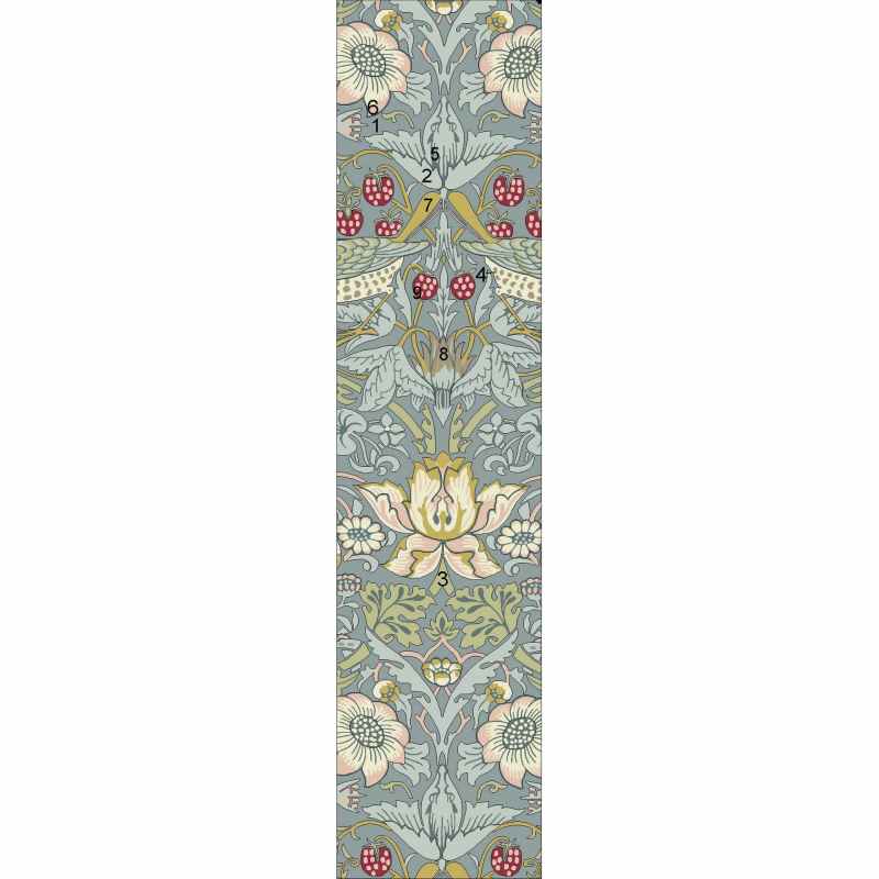 Strawberry Thief 027718 Runner Rugs in Slate by William Morris