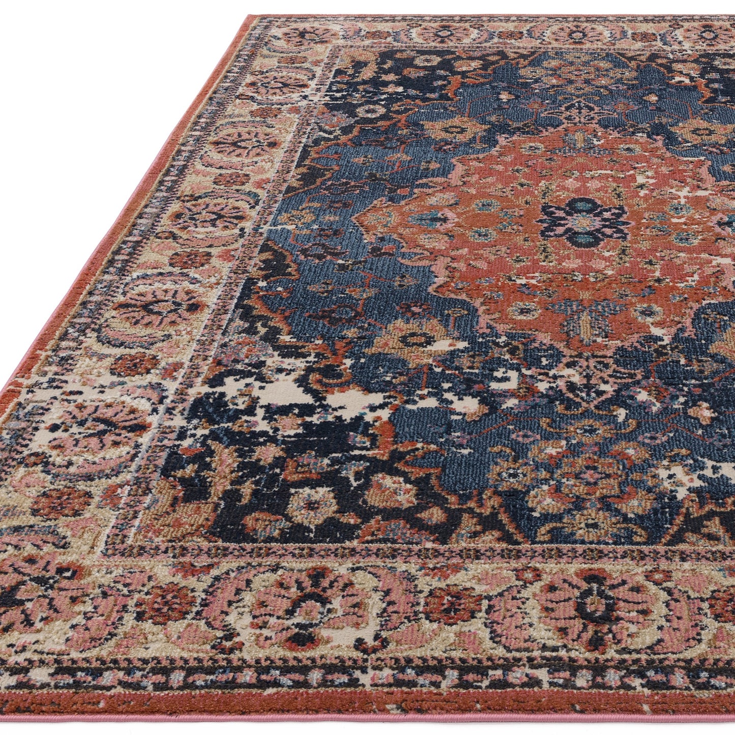 Zola Heris Traditional Persian Rugs in Blue
