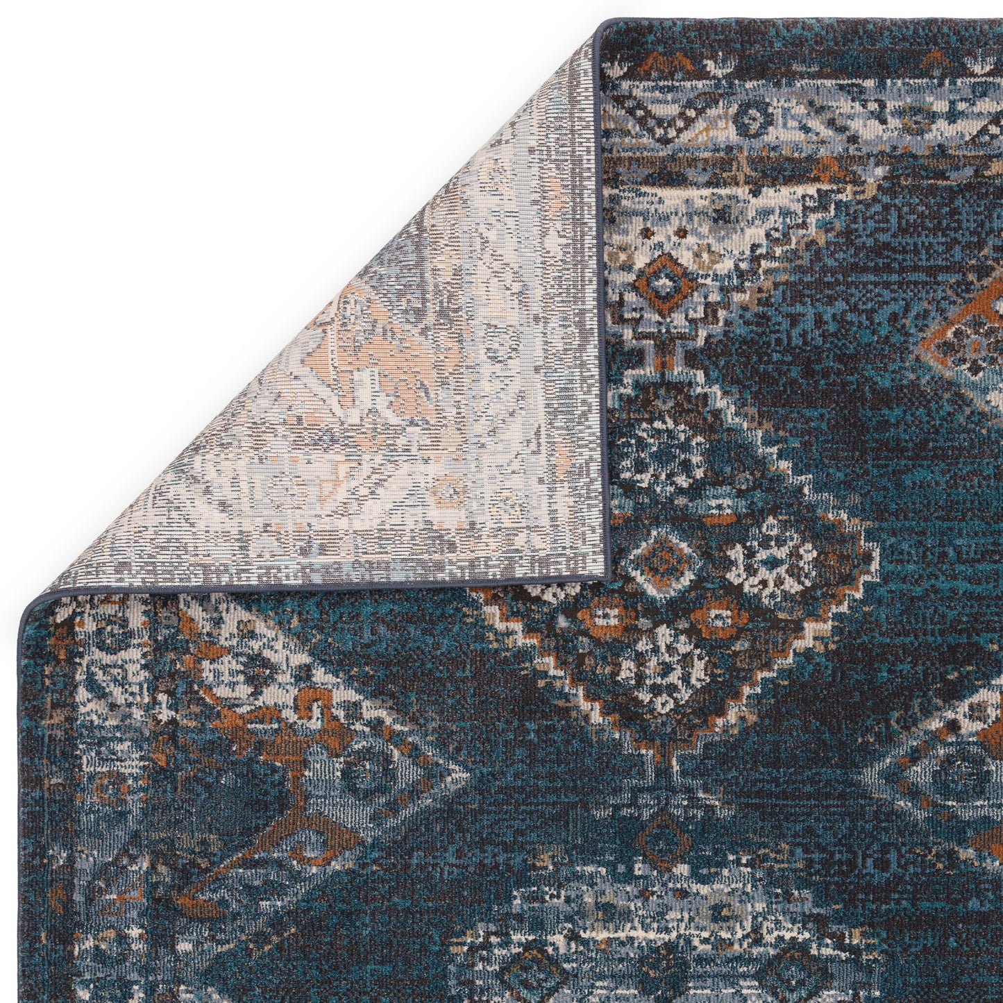 Zola Kian Traditional Persian Rugs in Teal Blue