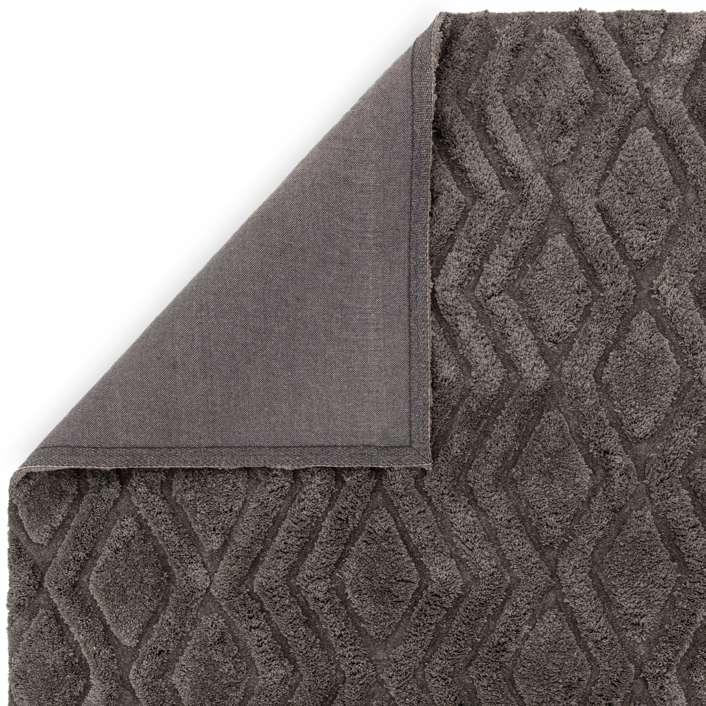 Harrison Soft Boho Shaggy Rugs in Charcoal Grey