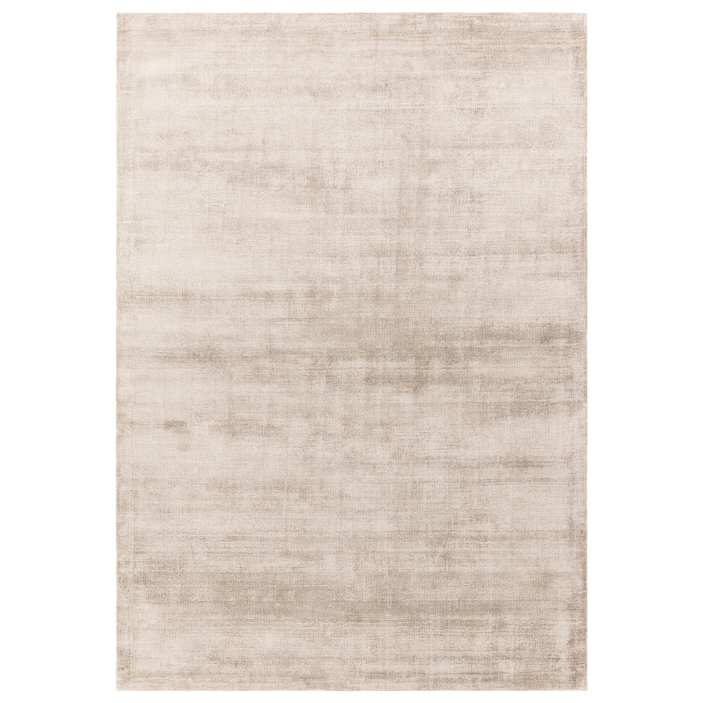 Aston Plain Viscose Rugs in Sand Beige
