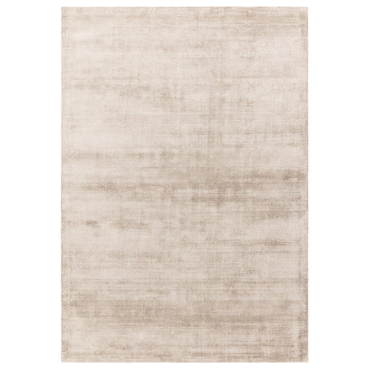Aston Plain Viscose Rugs in Sand Beige
