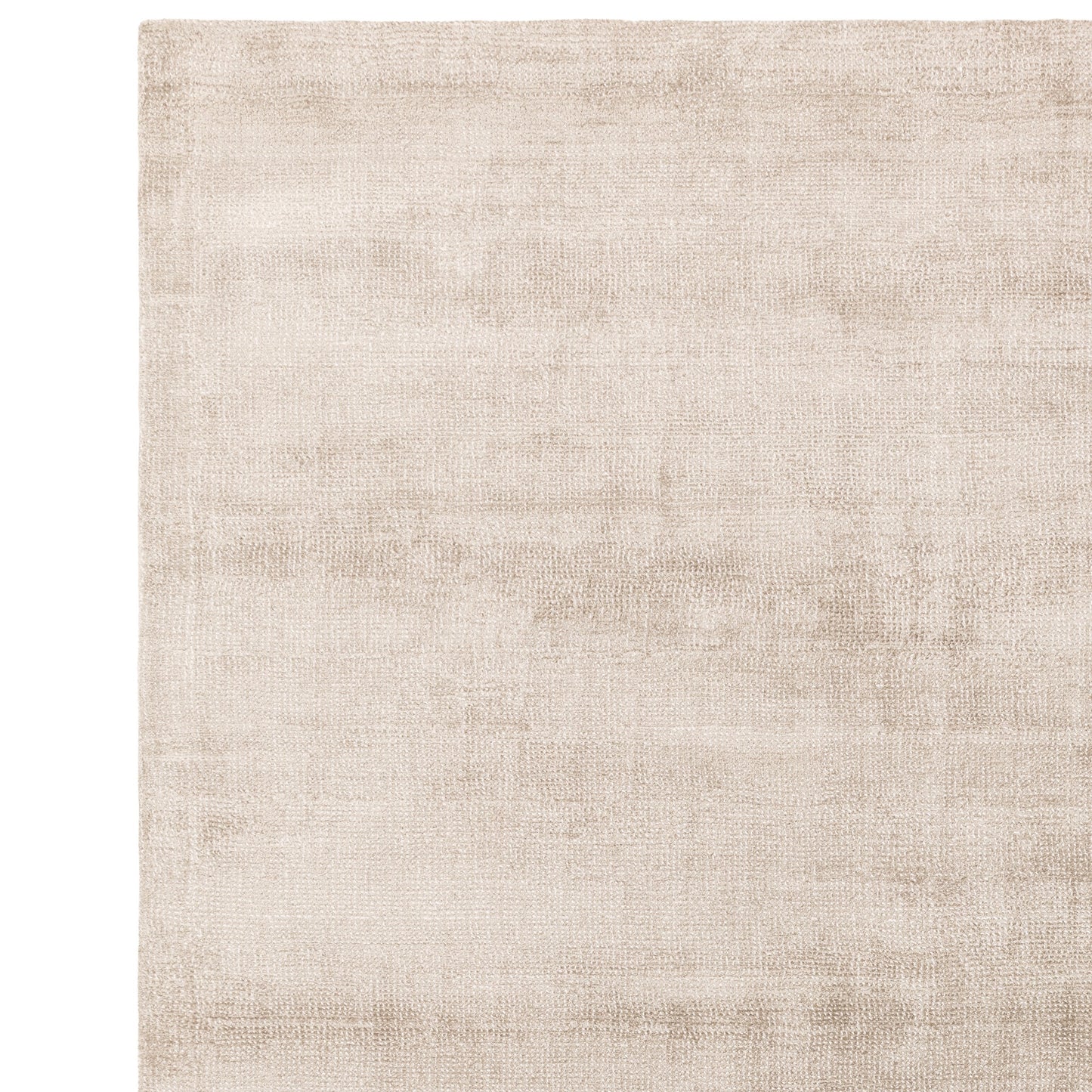 Aston Plain Viscose Rugs in Sand Beige