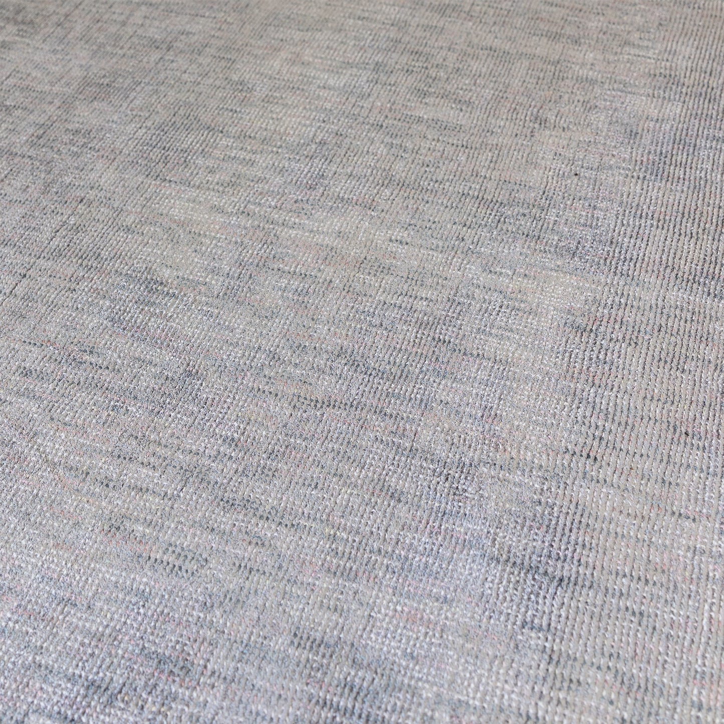 Aston Plain Viscose Rugs in Silver Grey