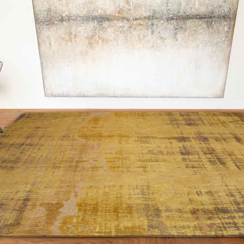 Atlantic Venetian Dust Abstract Rugs 9235 in Rialto Gold