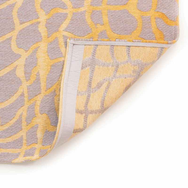Louis De Poortere Modern Abstract Mad Men Dedalo Rugs 9205 in Yellow Scarab