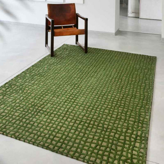 Louis De Poortere Structures Trammel Rug 9249 in Alta Green