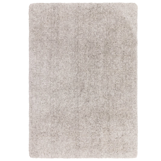 Asiatic Barnaby Soft Plain Shaggy Rugs in Silver Grey