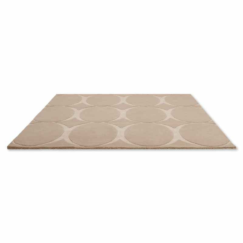 Renaissance Geometric Wool Rugs 39008 by Wedgwood in Beige