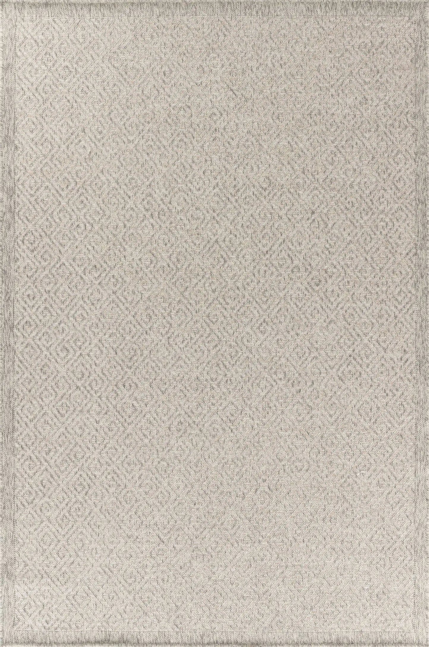 Harper Outdoor Greek Key Silver Rug