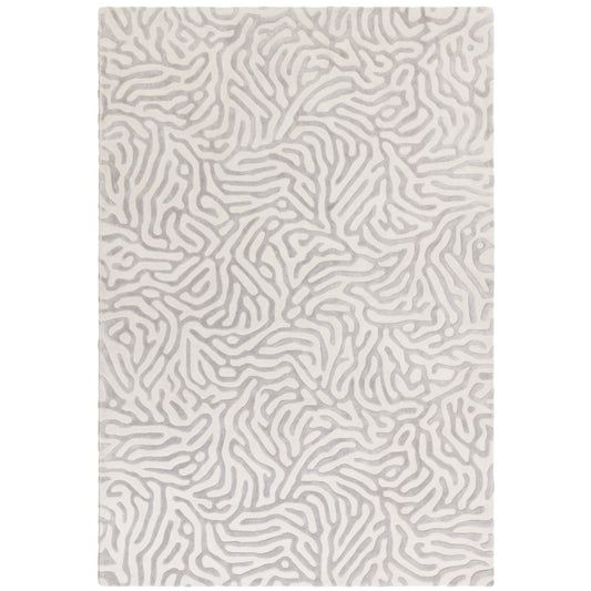 Coral Abstract Rugs by Katherine Carnaby in Silver Grey