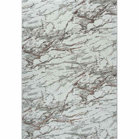 Quartz Modern Abstract Rugs 83001 6111 in Rust Orange