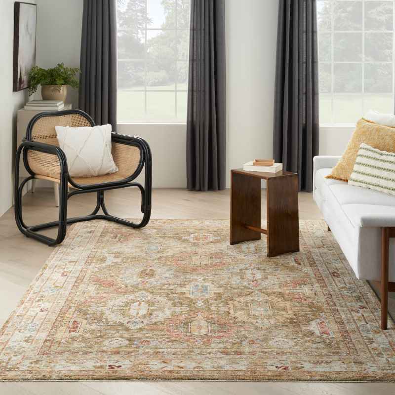 Sahar SHR01 Traditional Persian Rugs by Nourison in Green