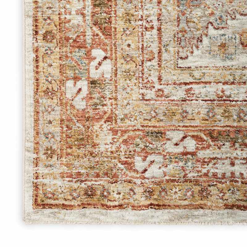 Sahar SHR01 Traditional Persian Rugs by Nourison in Ivory Multicolour