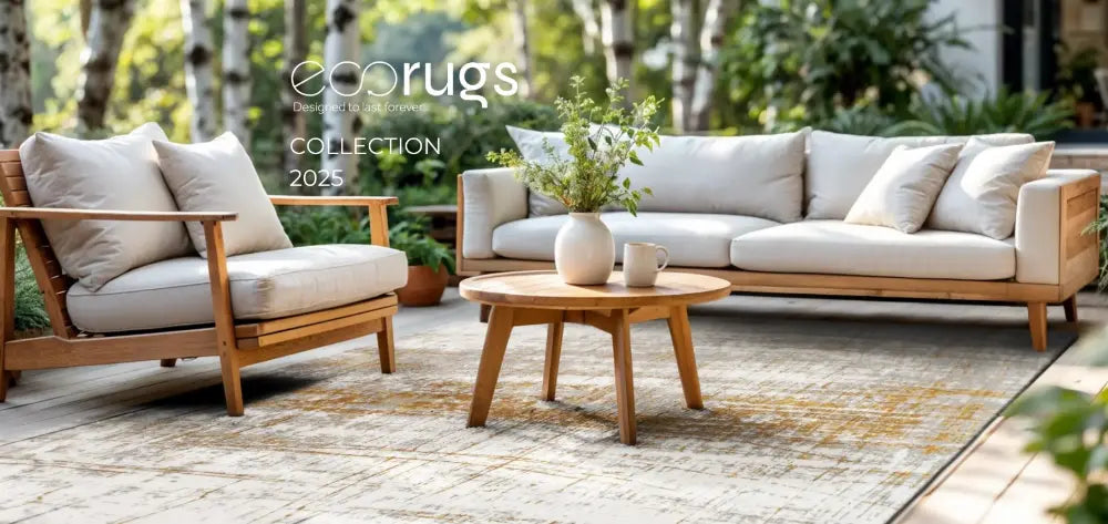 Mad Men Columbus Gold 8419 Indoor Outdoor Washable Rug