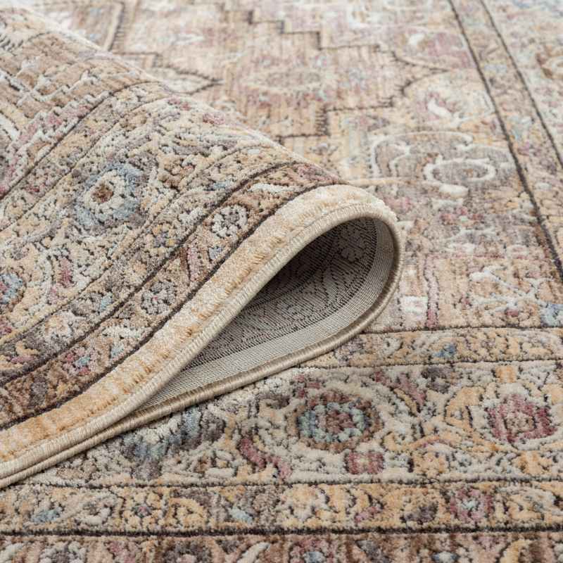 Alia 842G5 Traditional Medallion Rugs in Anthra Grey