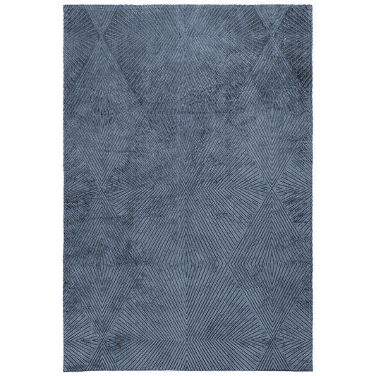 Blaize Geometric Rug by Clarke & Clarke in Blue Twilight