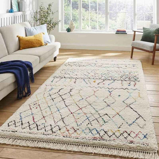 Boho Moroccan A560 Rugs in Multicolour