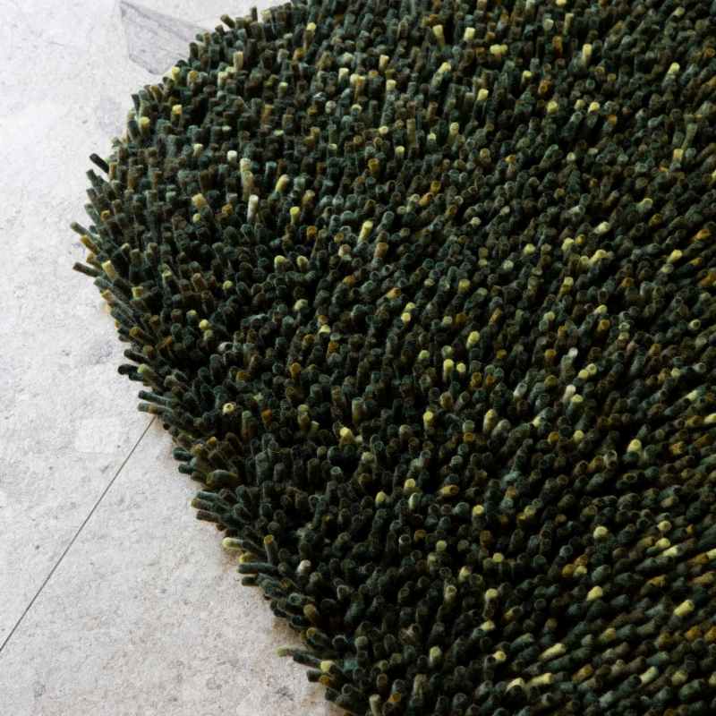 Rocks 70547 Asymmetric Shaggy Rugs by Brink and Campman in Pine