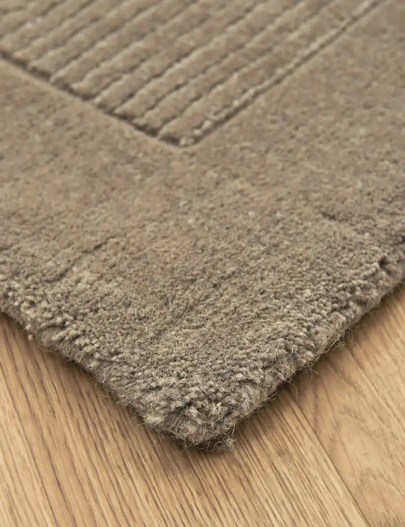 Asiatic york york taupe Brown, Beige Living Room Wool Rug.