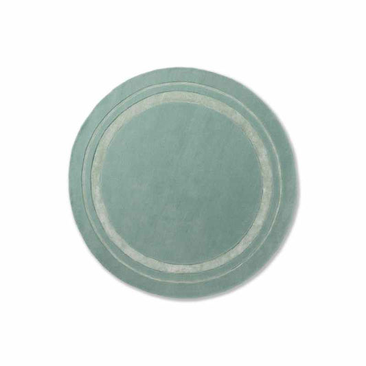 Redbrook 081807 Circle Rug by Laura Ashley in Duck Egg Green