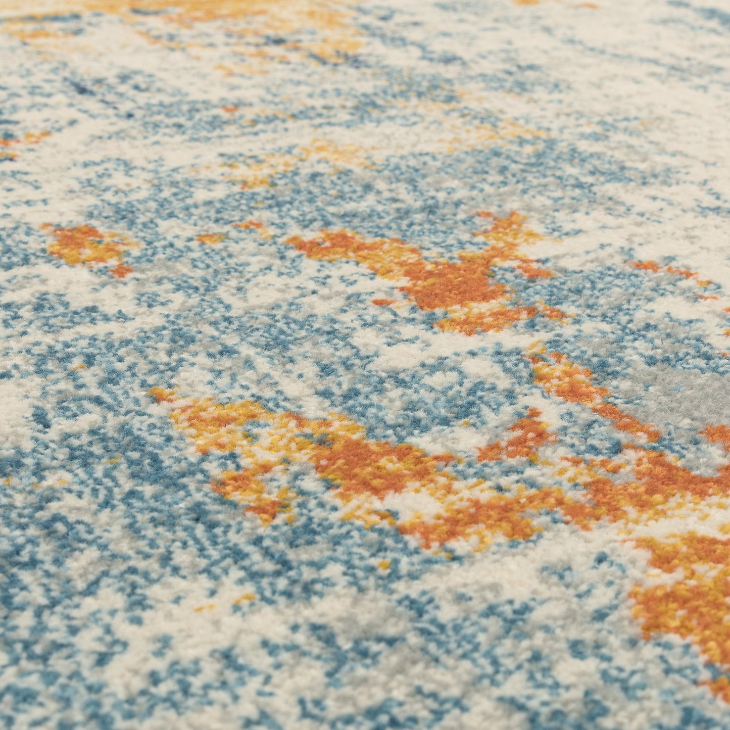 Nova Illusion Abstract NV39 Rugs in Ochre Yellow
